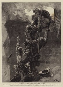 Treoghalvfems, børnene vågne